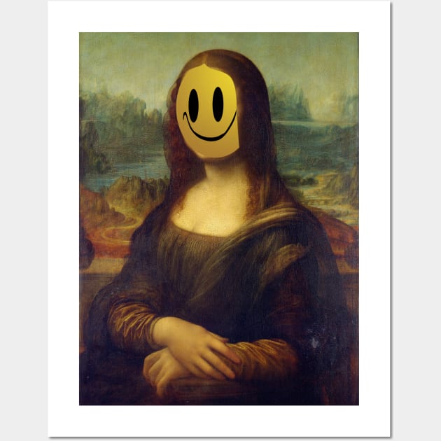 Mona Lisa Smile - Banksy Style Wall Art by SteelWoolBunny